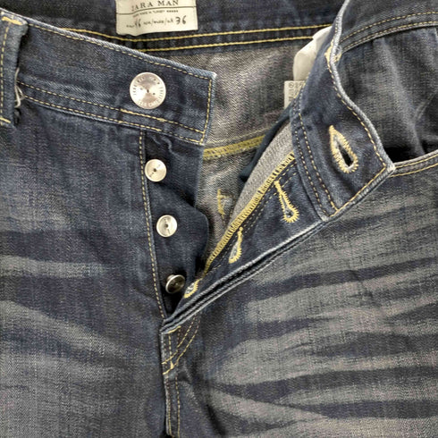 ザラマン ZARA MAN 加工 スタッズデニムパンツ メンズ 36