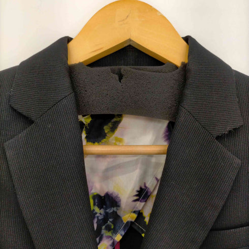 ポールスミスブラック Paul Smith BLACK ストライプ柄テーラードジャケット レディース JPN:38