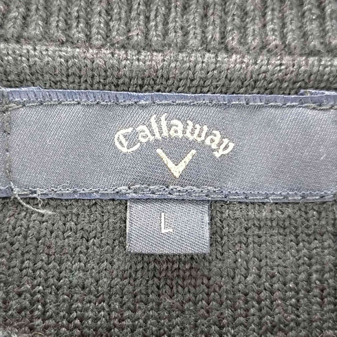 キャロウェイ Callaway リスジャカードプレーンボーダークルーネックニット メンズ JPN:L