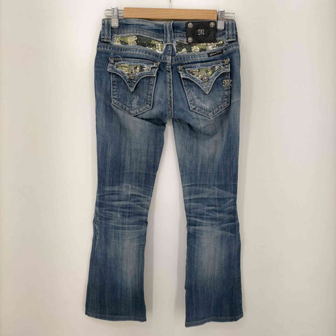ミスミー miss me jeans スパンコール装飾ローライズデニム レディース 26