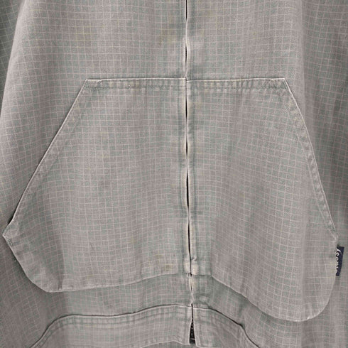 ステューシー Stussy USA製 紺タグ 格子 コットンZIPパーカー メンズ import:L