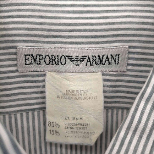 エンポリオアルマーニ EMPORIO ARMANI ストライプ柄シャツ メンズ