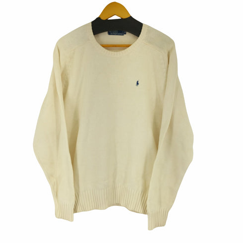 ポロバイラルフローレン Polo by RALPH LAUREN スモールポニー刺繍コットンクルーネックニット メンズ import:M