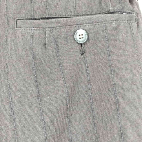 サイドアジャスター付き 絣2タックワイドパンツ メンズ
