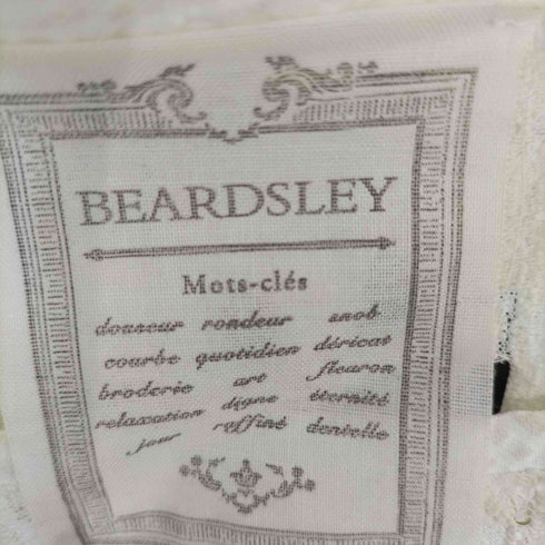ビアズリー BEARDSLEY 花柄レース 七分丈トップス レディース FREE
