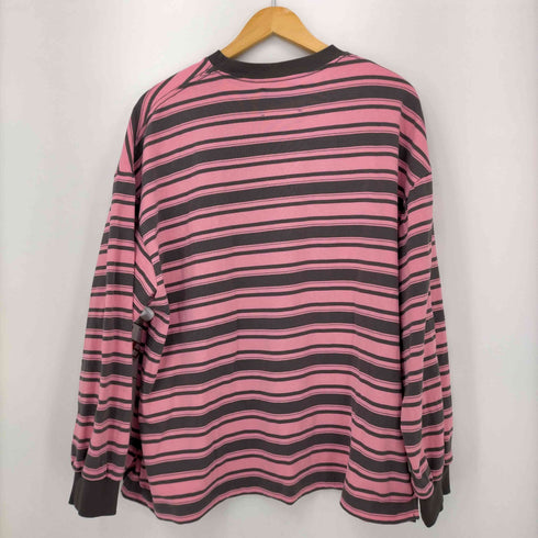 メゾンスペシャル MAISON SPECIAL 24SS Prime-Over India Cotton Border Crew Neck Long Sleeve T-Shirt メンズ JPN:2