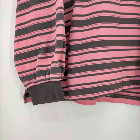 メゾンスペシャル MAISON SPECIAL 24SS Prime-Over India Cotton Border Crew Neck Long Sleeve T-Shirt メンズ JPN:2