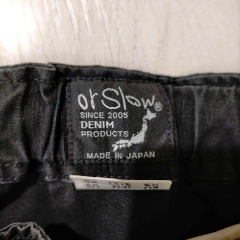 オアスロウ orSlow NEW YORKER RIPSTOP ¨SUMI BLACK¨ パンツ メンズ JPN:S