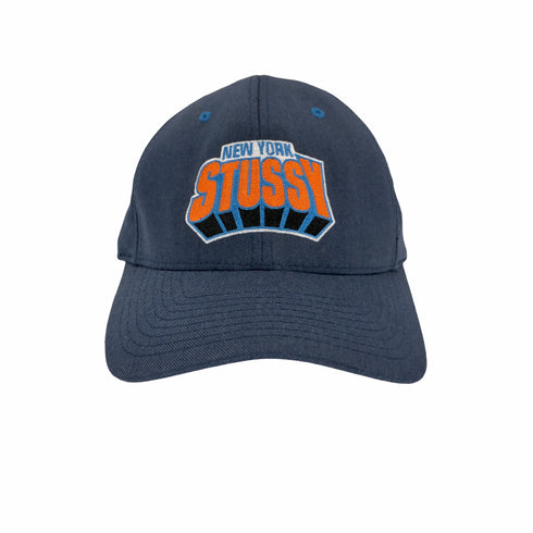 ステューシー Stussy 90s 紺タグ NEW YORK アーチロゴ キャップ メンズ S-M