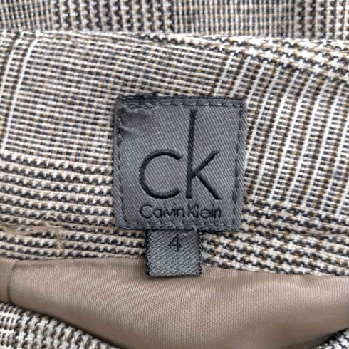 シーケーカルバンクライン ck Calvin Klein グレンチェック柄パンツ メンズ JPN:4