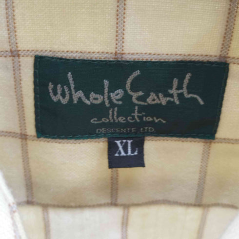 ホールアース whole earth ウール混 L/S シャツ メンズ import:XL