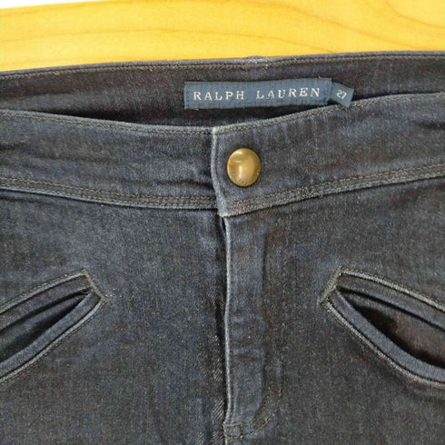 ラルフローレン RALPH LAUREN ニーパッチデニムパンツ ストレッチ素材 レディース 27