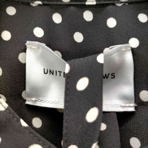 ユナイテッドアローズ UNITED ARROWS ノーカラードットブラウス レディース