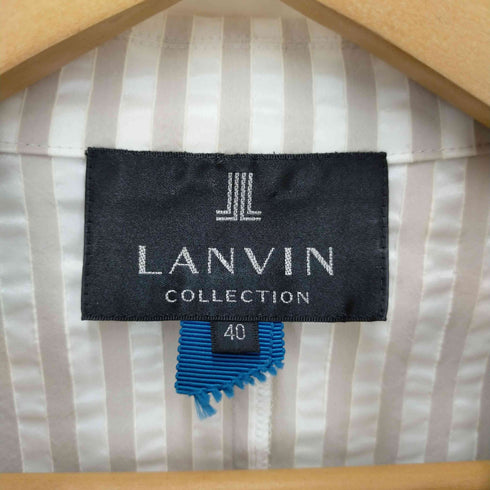 ランバンコレクション LANVIN COLLECTION 1B ストライプテーラードジャケット レディース 40