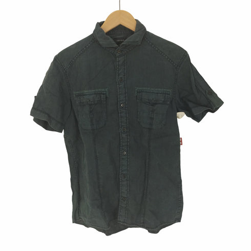 ジョゼフオム JOSEPH HOMME リネン ダブルポケット S/S ホリゾンタルカラー ワーク シャツ メンズ JPN:46