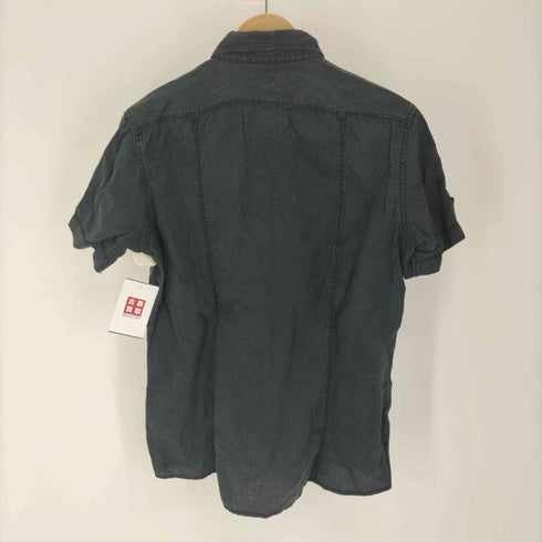 ジョゼフオム JOSEPH HOMME リネン ダブルポケット S/S ホリゾンタルカラー ワーク シャツ メンズ JPN:46