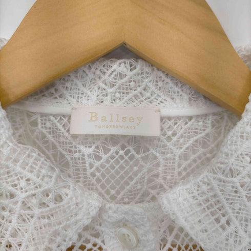 ボールジー BALLSEY 23SS ジオメトリックレース シャツジャケット レディース JPN:36