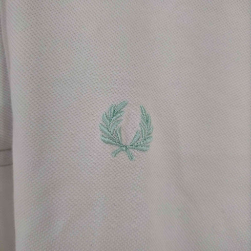 フレッドペリー FRED PERRY イングランド製 ロゴ刺繍 鹿の子 ポロシャツ メンズ JPN:42