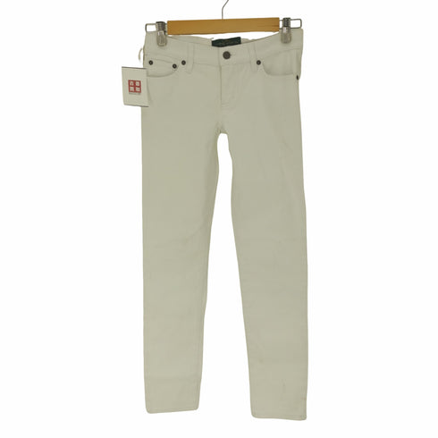 ローレンラルフローレン LAUREN RALPH LAUREN MODERN SKINNY ジップフライ スキニー ホワイト デニム レディース 00