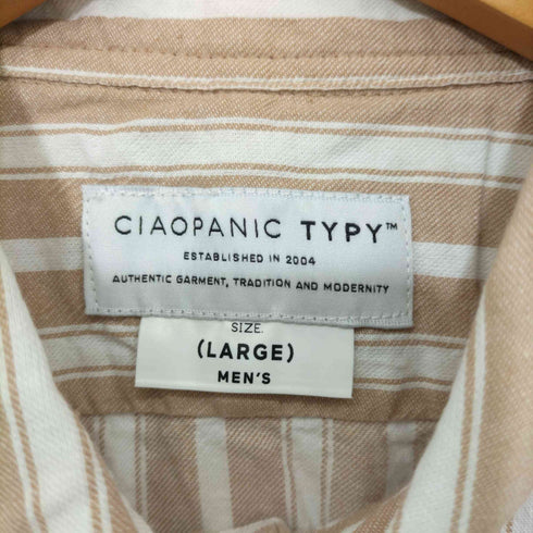チャオパニック Ciaopanic ストライプBD長袖シャツ メンズ JPN:L
