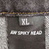 AW SPIKY HEAD Y2K マルチポケット スカルプリント ブラックデニム メンズ XL