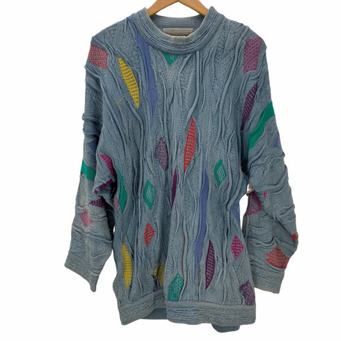 クージー COOGI BLUES 3Dマルチカラーニット メンズ import:S