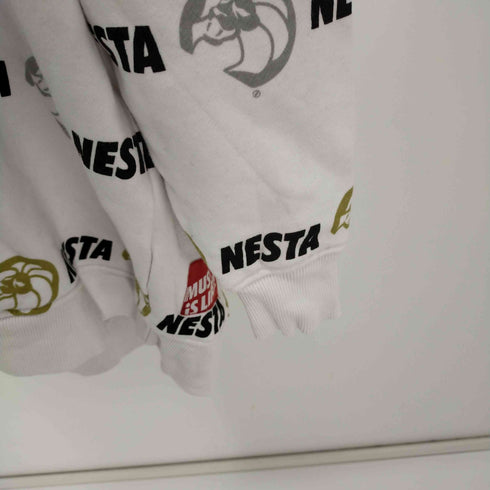 ネスタブランド NESTA BRAND 総柄プリントジップアップパーカー オーバーサイズ メンズ 6L