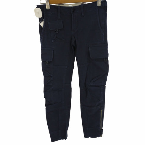 ラルフローレン RALPH LAUREN ミリタリーカーゴパンツ サイドアジャスター マルチポケット 裾ジップ レディース 2