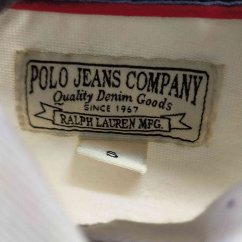 ポロジーンズカンパニーラルフローレン POLO JEANS COMPANY RALPH LAUREN ポロL/Sシャツ ワッペン 金ボタン 67 レディース JPN:S