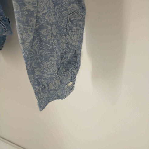 フランクアンドアイリーン Frank & Eileen コットンリネン開襟シャツ 花柄 レディース JPN:XS