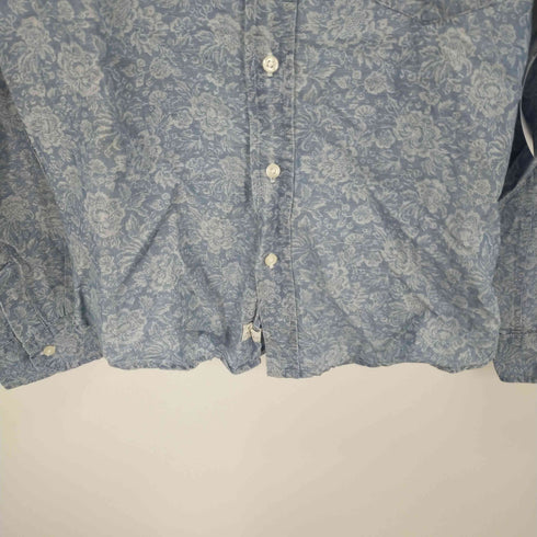 フランクアンドアイリーン Frank & Eileen コットンリネン開襟シャツ 花柄 レディース JPN:XS