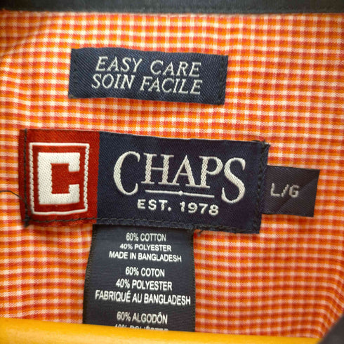 チャップス CHAPS チェック柄オックスフォードシャツ メンズ JPN:L
