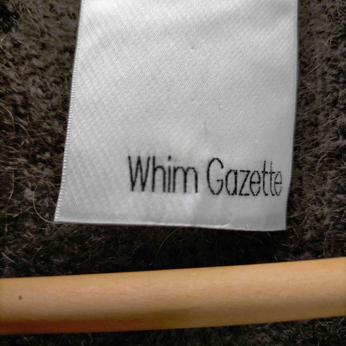ウィムガゼット Whim Gazette モヘヤ混ケーブル編みカーディガン レディース FREE