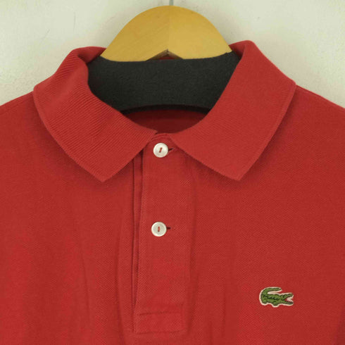 シュミーズ ラコステ CHEMISE LACOSTE 70S MADE IN FRANCE ロゴ刺繍 L/Sポロシャツ メンズ JPN:3