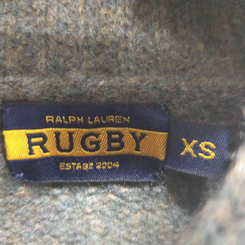 ラグビーラルフローレン Rugby Ralph Lauren ショールカラーニットワンピース エルボーパッチ レディース JPN:XS