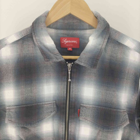 シュプリーム Supreme 15AW Shadow Plaid Zip - Front Shirt メンズ import:M