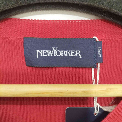 ニューヨーカー NEWYORKER Vネックコットンニット メンズ import:L