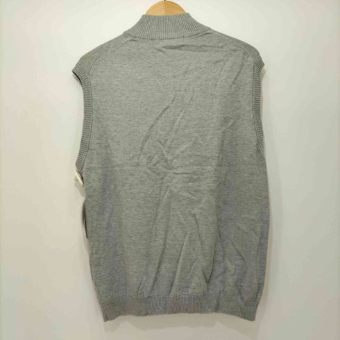キンロックバイキンロックアンダーソン KINLOCH ANDERSON ハーフジップ アーガイル模様ボトルネックニットベスト メンズ L