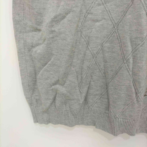 キンロックバイキンロックアンダーソン KINLOCH ANDERSON ハーフジップ アーガイル模様ボトルネックニットベスト メンズ L