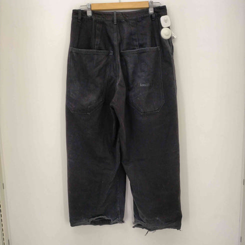 Loutre London MADE IN LONDON Utopia Jeans ブラックバギージーンズ メンズ import:M