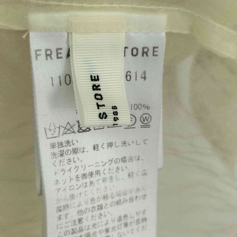 フリークスストア FREAKS STORE シアーカシュクールノースリーブトップ レディース FREE