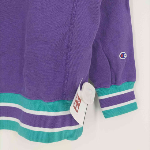 チャンピオン Champion REVERSE WEAVE 青単タグ復刻 リブボーダースウェット メンズ import:S