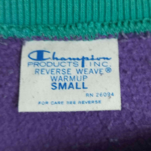 チャンピオン Champion REVERSE WEAVE 青単タグ復刻 リブボーダースウェット メンズ import:S