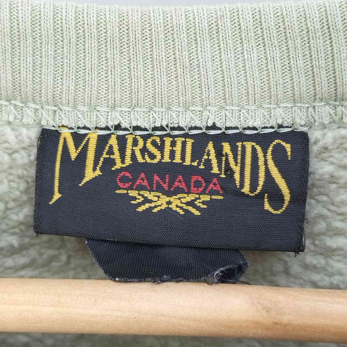 MARSHLANDS カナダ製 アニマルプリント クルーネックスウェット メンズ