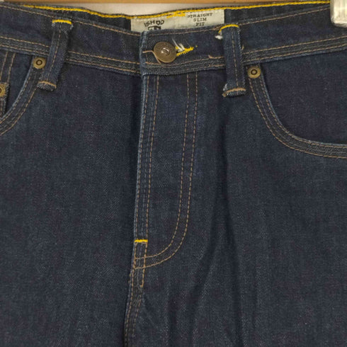 イショッド ISHOD ストレートデニムパンツ インディゴ メンズ 30