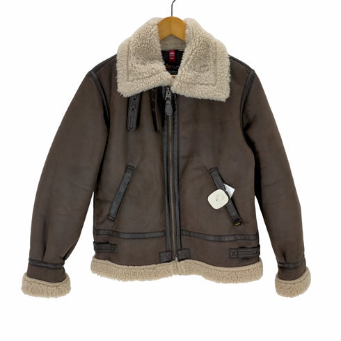 アルファインダストリーズ ALPHA INDUSTRIES B-3 フェイクムートン フライトジャケット レディース JPN:S