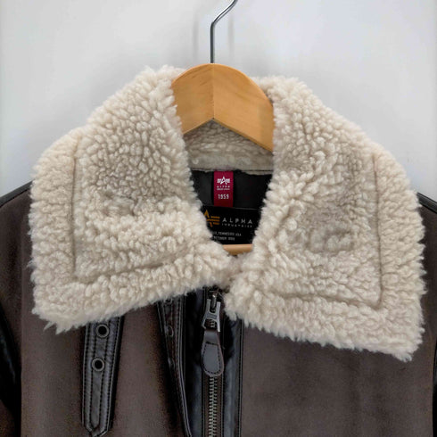 アルファインダストリーズ ALPHA INDUSTRIES B-3 フェイクムートン フライトジャケット レディース JPN:S