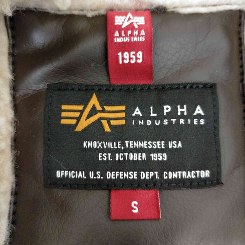 アルファインダストリーズ ALPHA INDUSTRIES B-3 フェイクムートン フライトジャケット レディース JPN:S