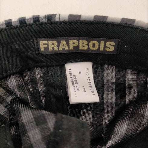 フラボア FRAPBOIS ギンガムチェック カラビナキャップ メンズ