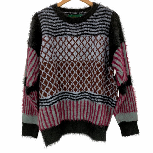 Plum プラム 総柄ニットトップス レディース JPN:2